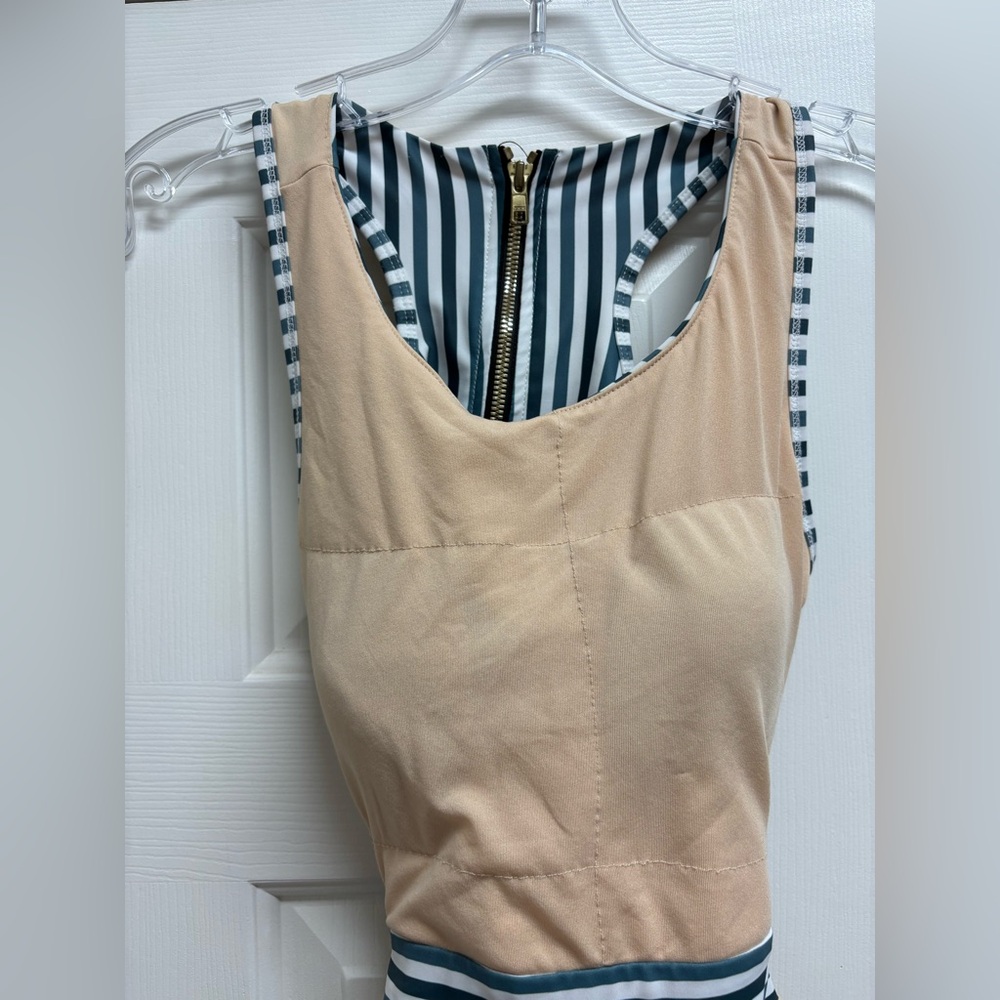 Albion one piece swimsuit floral stripe size S - Picture 4 of 7